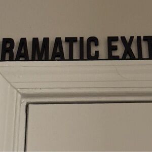 Black Wall Decor Sign